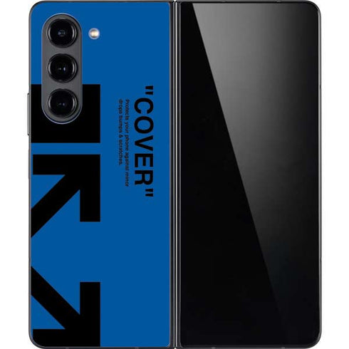 Black and Blue Arrows Galaxy Z Fold5 5G Skin